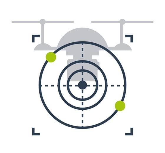 Drone home lock course lock orienteringskontrol